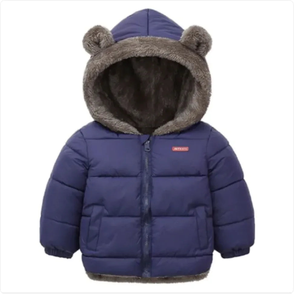 Baby Boys and Girls 2 side Jacket Cotton-Padded Winter Jacket