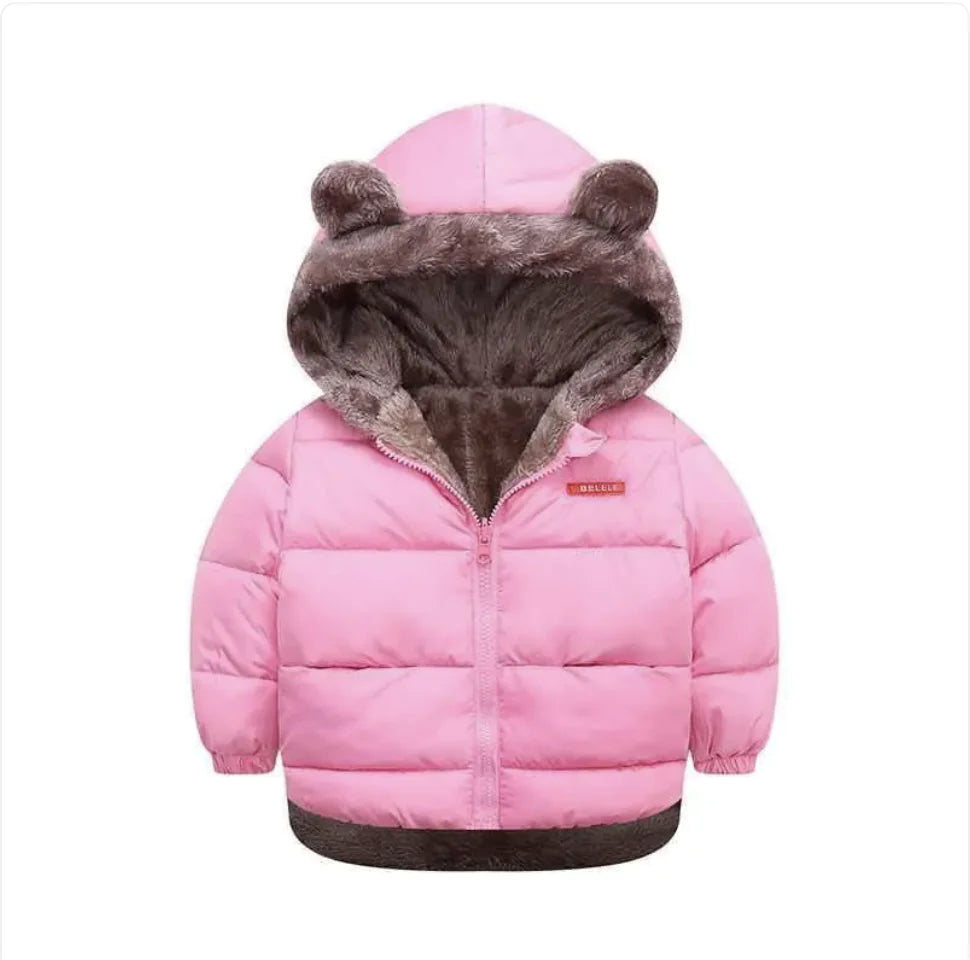 Baby Boys and Girls 2 side Jacket Cotton-Padded Winter Jacket