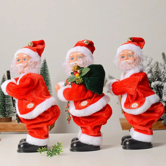 Joyful Dancing Santa Claus: Grooving Holiday Figurine with Twerking Motion and Festive Tunes for Merry Christmas Decor