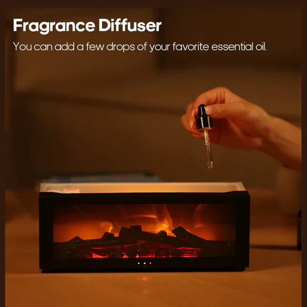 Winter Fireplace Oil Diffuser